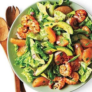 Shrimp, Avocado, and Grapefruit Salad